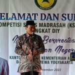 Kakanwil Kemenag DIY membuka penyelenggaraan KSM Tingkat Provinsi DIY 2022. (tim doc)
