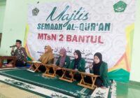 Mahasiswa PPL KKN UIN Sunan Kalijaga sukseskan kegiatan semaan AL-Quran di MTsN 2 Bantul. (tim doc)