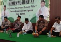 Tasyakuran dalam rangka peringatan HAB Kemenag ke-77 di Kemenag Kabupaten Bantul. (tim: doc)