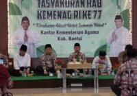 Kepala MTsN 2 Bantul Yogyakarta Hadiri Tasyakuran HAB ke 77 Kemenag. (dok:Adr)